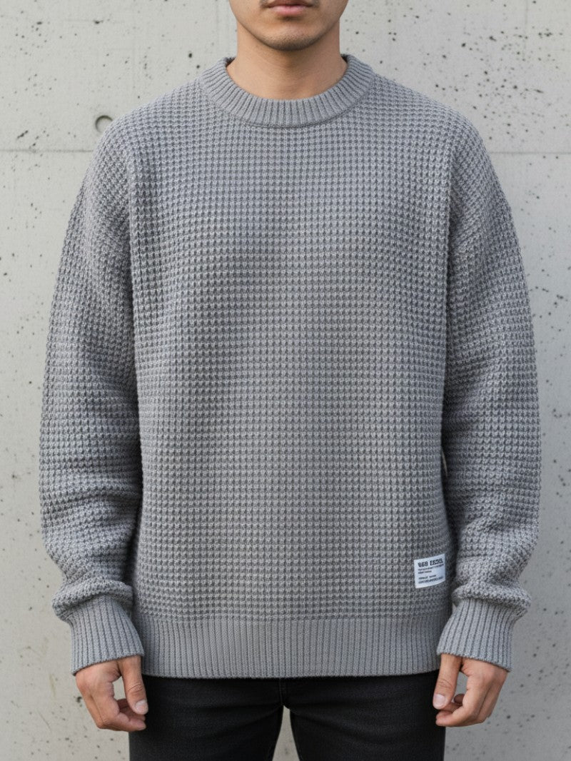 Men’s Classic Knit Crew Neck Jumper - Men Knitted Jumper - Wild Eye Vision
