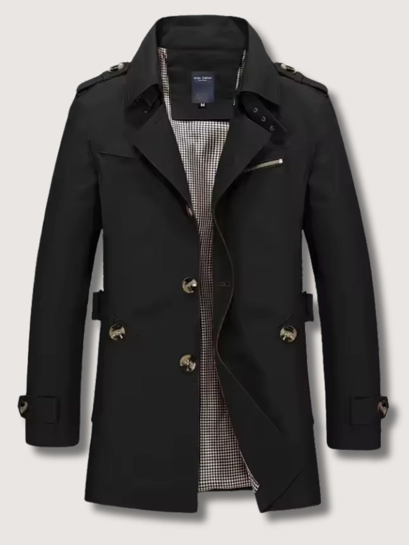 Men’s Elegant Trench Coat - Men's Coat - Wild Eye Vision