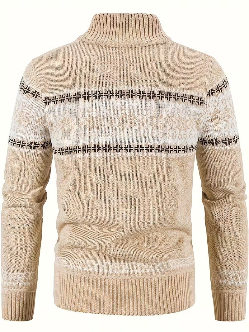 Men’s Fleece Lined Knit Cardigan - Wild Eye Vision