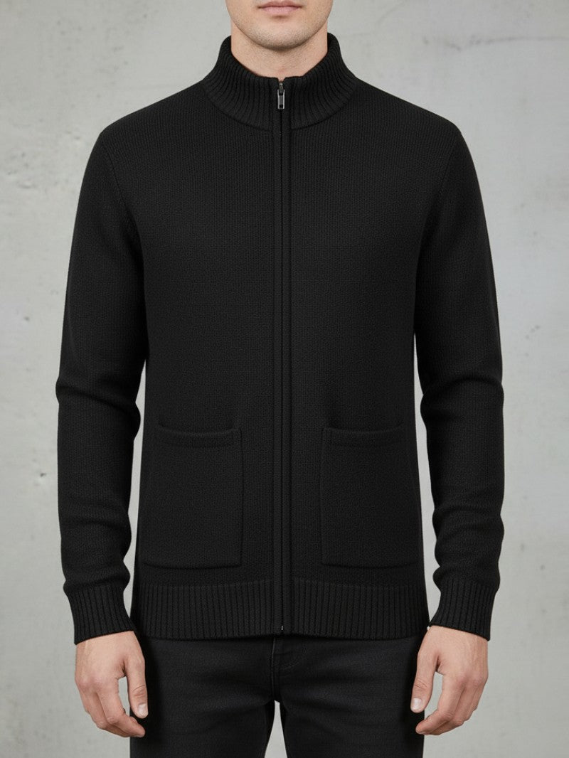 Men’s Full Zip Cotton Cardigan - Men Cardigan - Wild Eye Vision