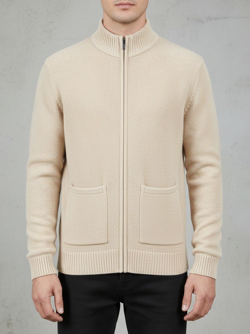 Men’s Full Zip Cotton Cardigan - Men Cardigan - Wild Eye Vision