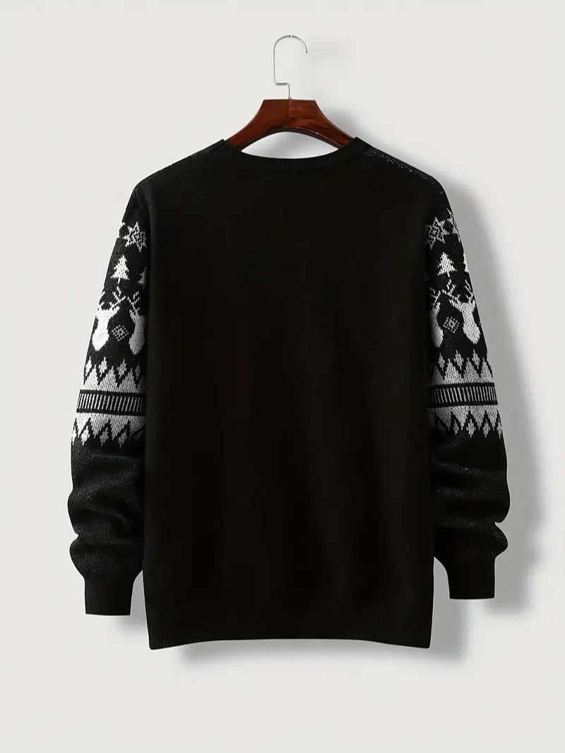 Men’s Geometric Christmas Sweater - Mens Christmas Jumpers - Wild Eye Vision