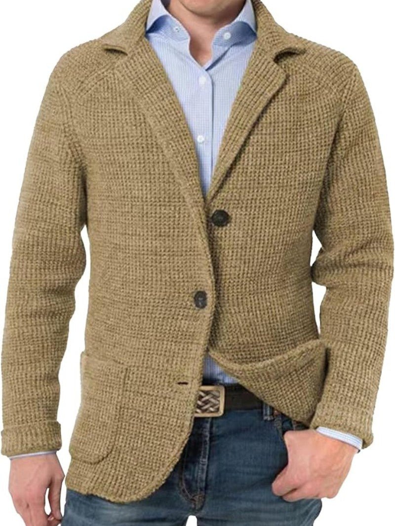 Men’s Knit Button Cardigan - Men Knit Cardigan - Wild Eye Vision