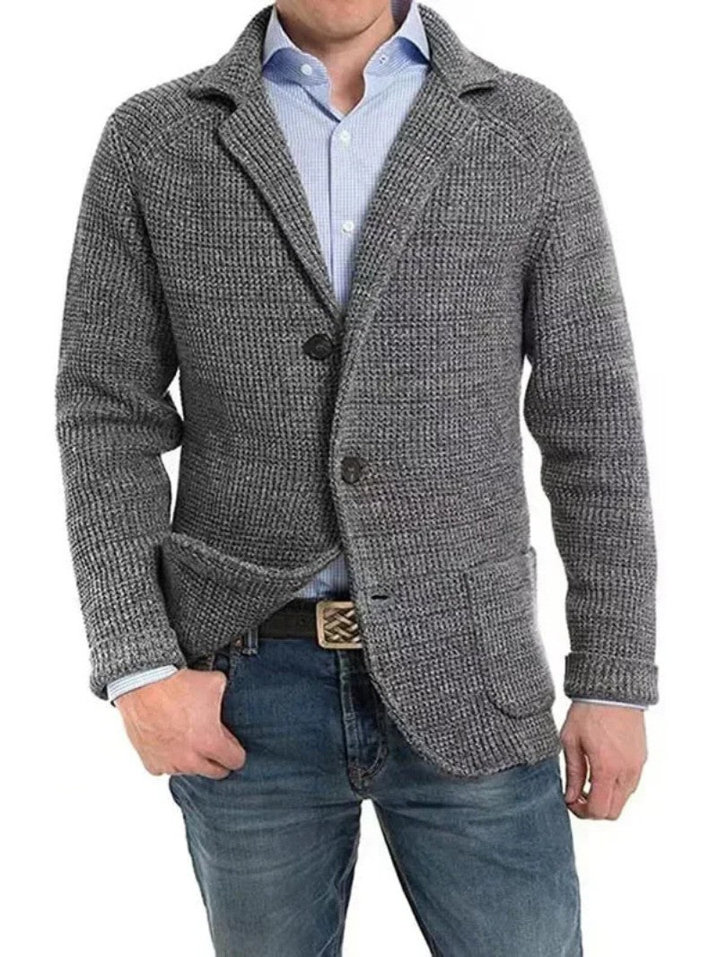 Men’s Knit Button Cardigan - Men Knit Cardigan - Wild Eye Vision