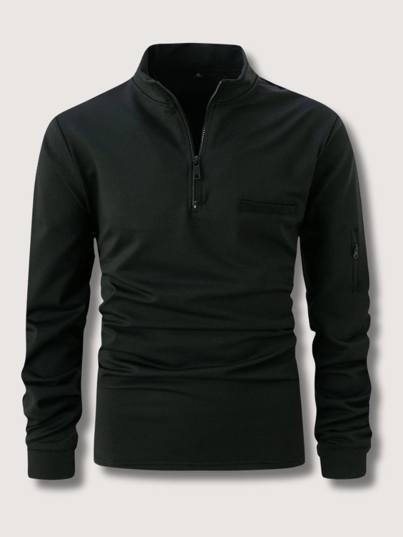 Men’s Luxury Quarter Zip Sweater - Men Jumper - Wild Eye Vision