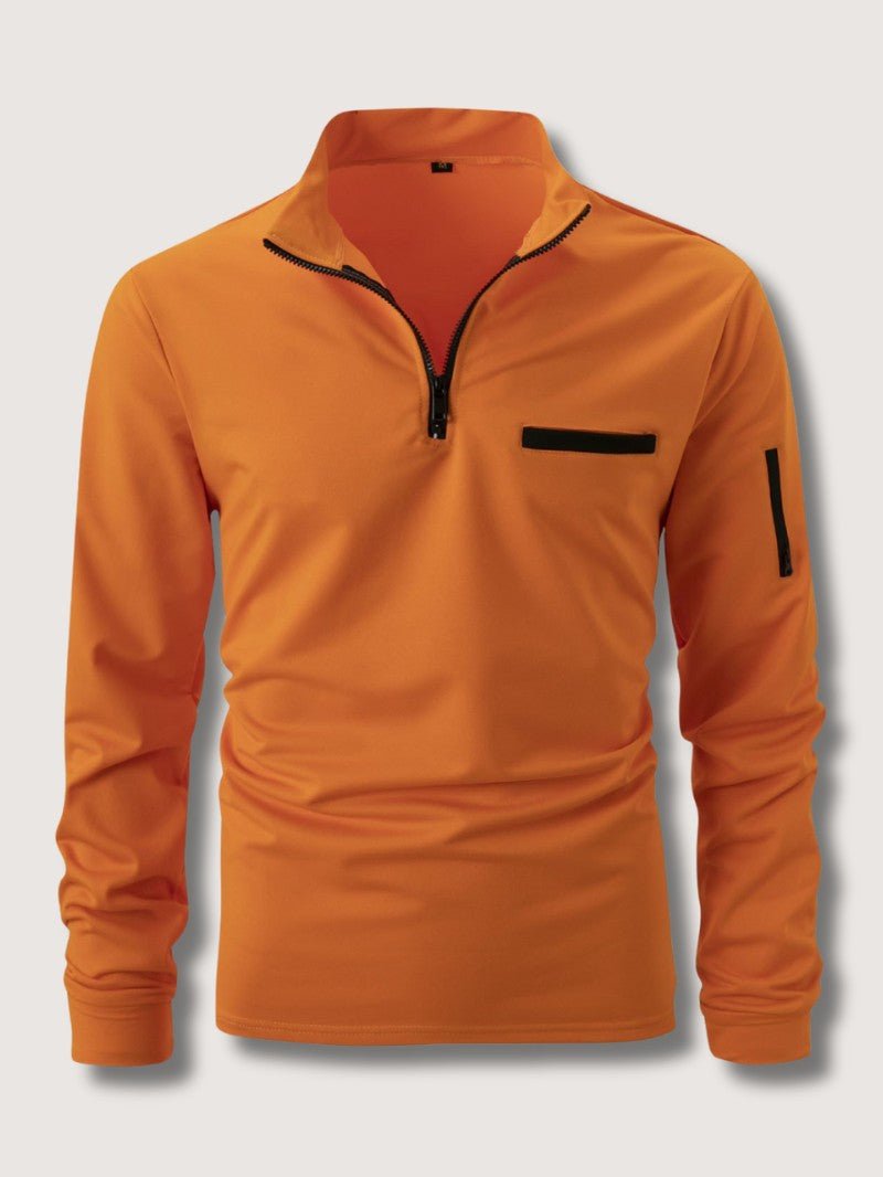 Men’s Luxury Quarter Zip Sweater - Men Jumper - Wild Eye Vision