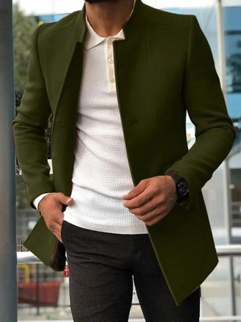 Men’s Mid Length Quilted Coat - Men's Coat - Wild Eye Vision