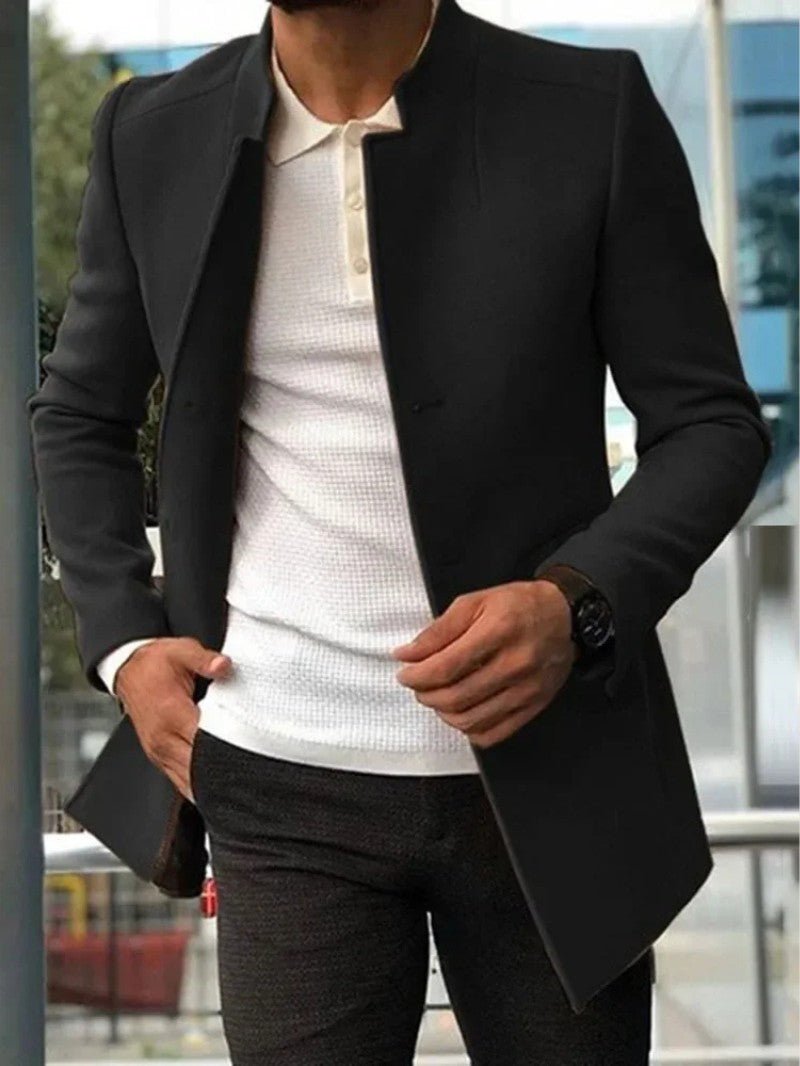 Men’s Mid Length Quilted Coat - Men's Coat - Wild Eye Vision