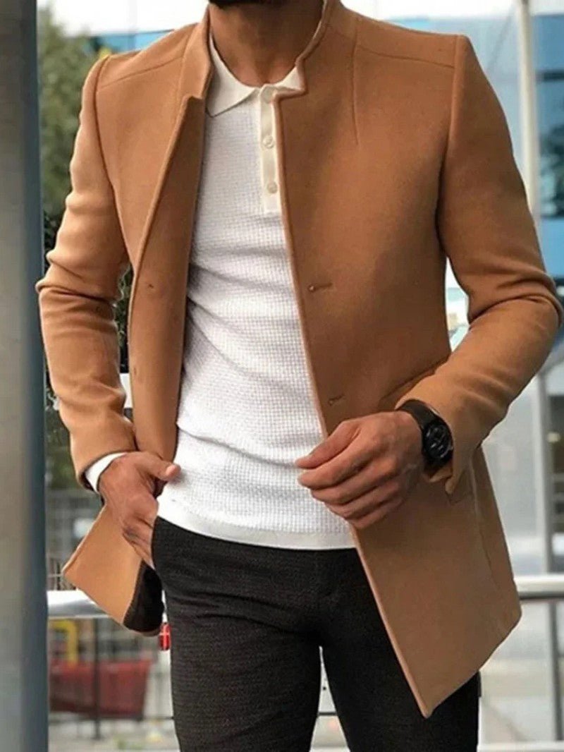 Men’s Mid Length Quilted Coat - Men's Coat - Wild Eye Vision