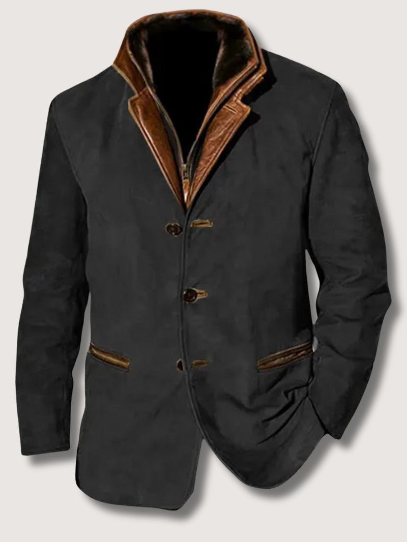 Men’s Premium Leather Jacket - Men's Winter Jacket - Wild Eye Vision