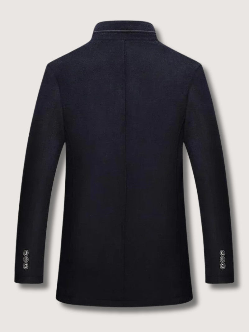 Men’s Quilted Winter Coat with Stand Collar - Men's Coat - Wild Eye Vision