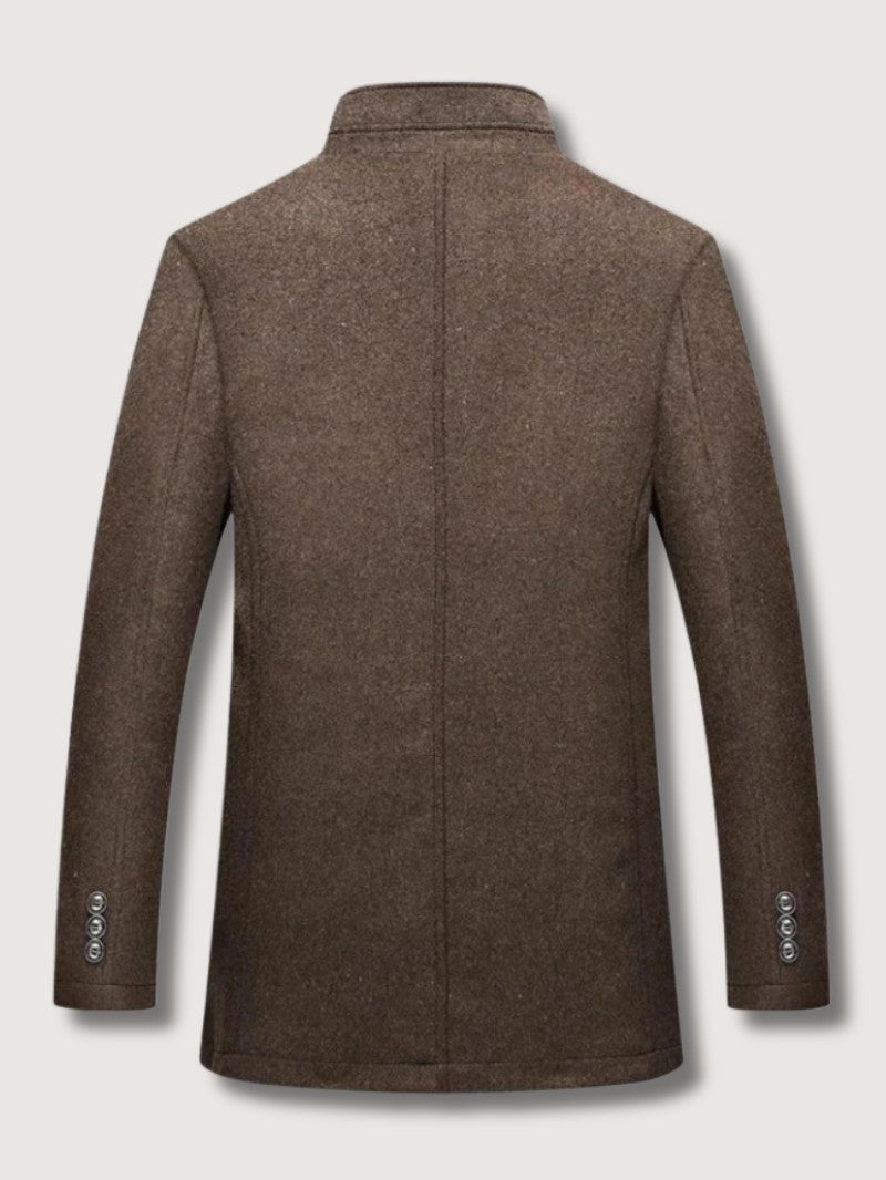 Men’s Quilted Winter Coat with Stand Collar - Men's Coat - Wild Eye Vision