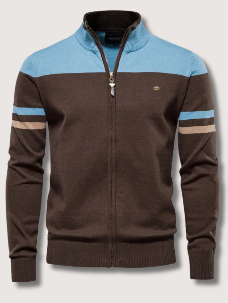 Men’s Retro Striped Knit Jumper - Men Jumper - Wild Eye Vision