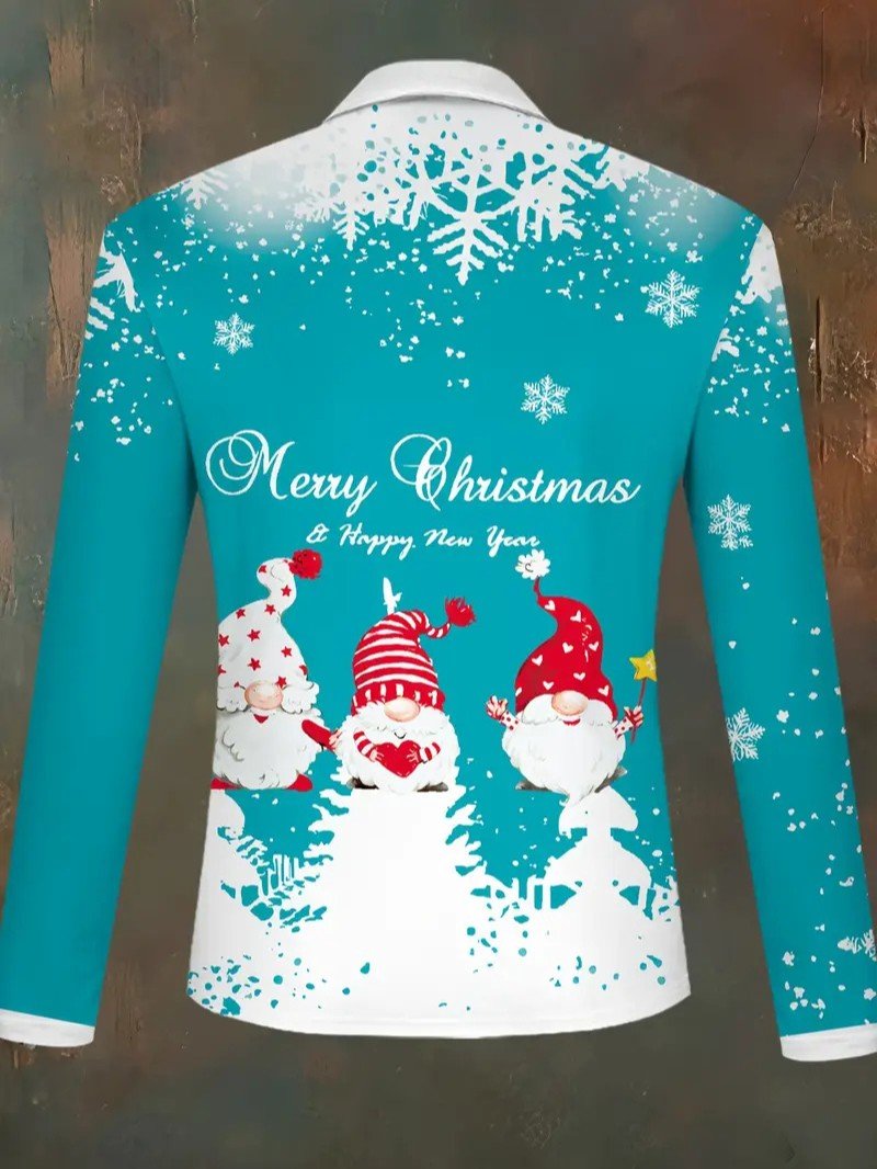 Men’s Santa & Snowflake Christmas Shirt - Mens Christmas Jumpers - Wild Eye Vision