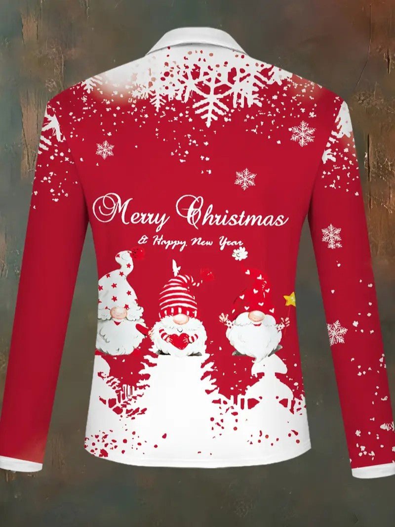 Men’s Santa & Snowflake Christmas Shirt - Mens Christmas Jumpers - Wild Eye Vision