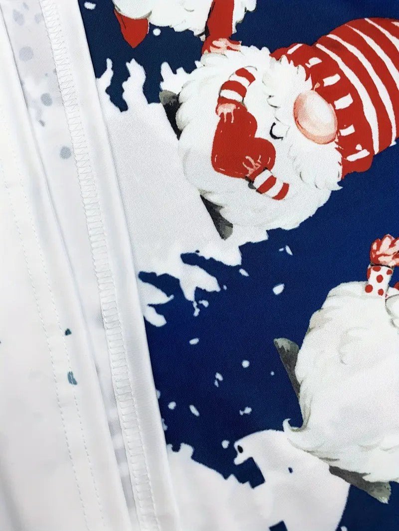 Men’s Santa & Snowflake Christmas Shirt - Mens Christmas Jumpers - Wild Eye Vision