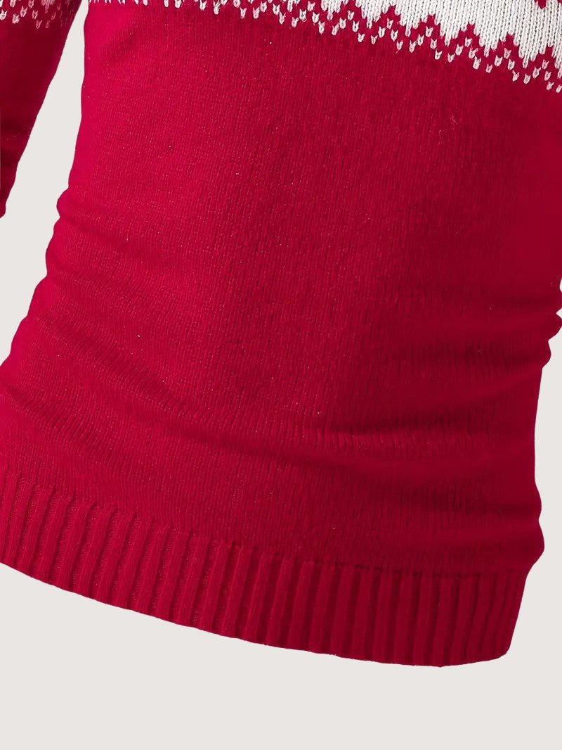 Men’s Snowflake Christmas Knit Sweater - Mens Christmas Jumpers - Wild Eye Vision