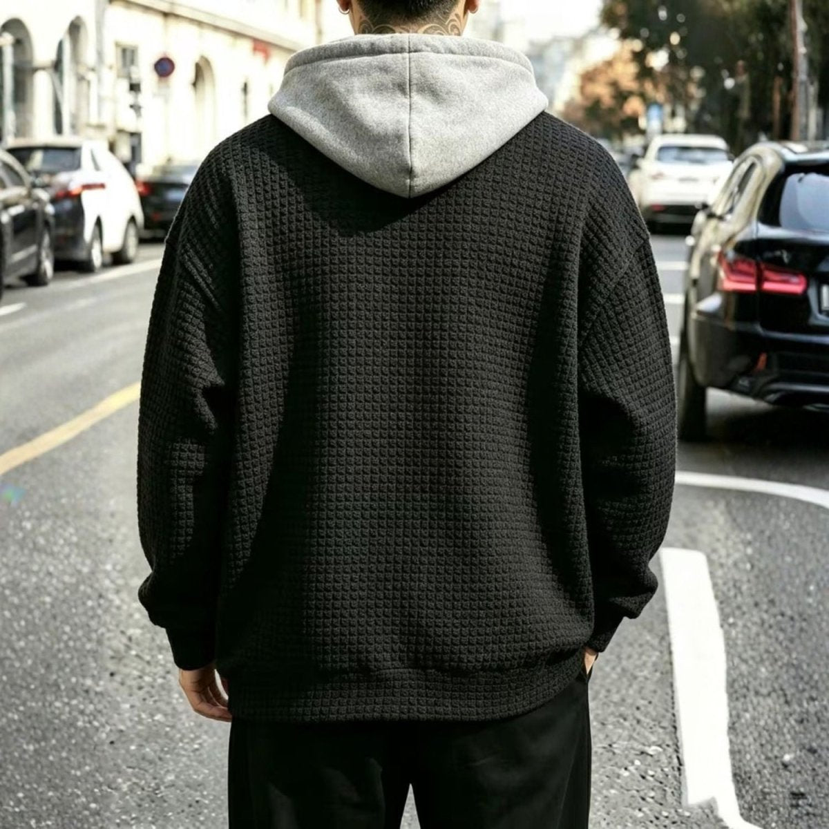 Men’s Textured Hooded Jacket - Hooded Jacket - Wild Eye Vision