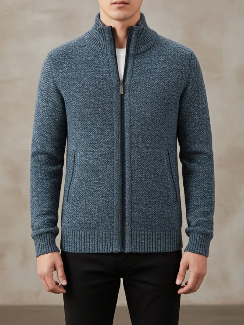 Men’s Winter Zip Cardigan - Men Cardigan - Wild Eye Vision