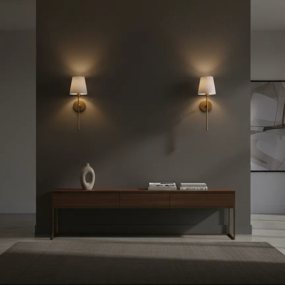 Modern Brass Wall Sconce Set (2 pcs) - Wall Light - Wild Eye Vision