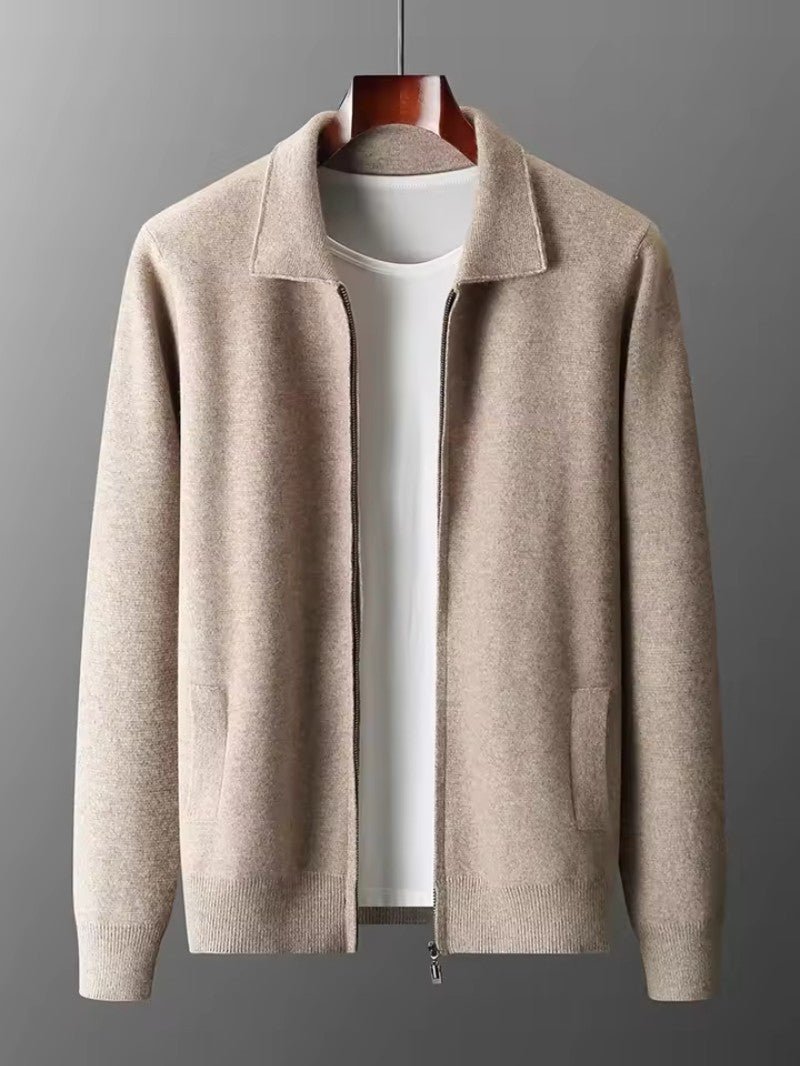 Modern Zip - Up Collar Cardigan - Men Cardigan - Wild Eye Vision