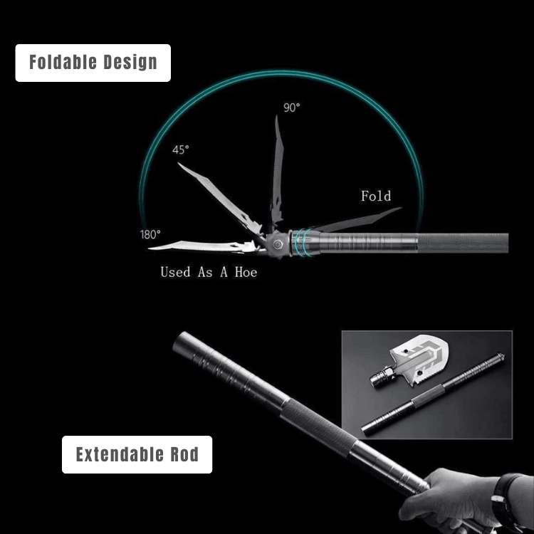 Multifunctional Folding Camping Shovel - Camping Shovel - Wild Eye Vision