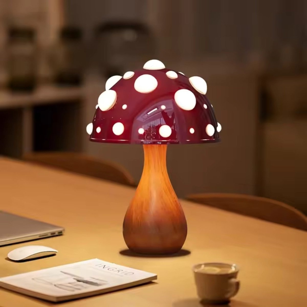 Mushroom LED Table Lamp Light - Bedside Lamp - Wild Eye Vision