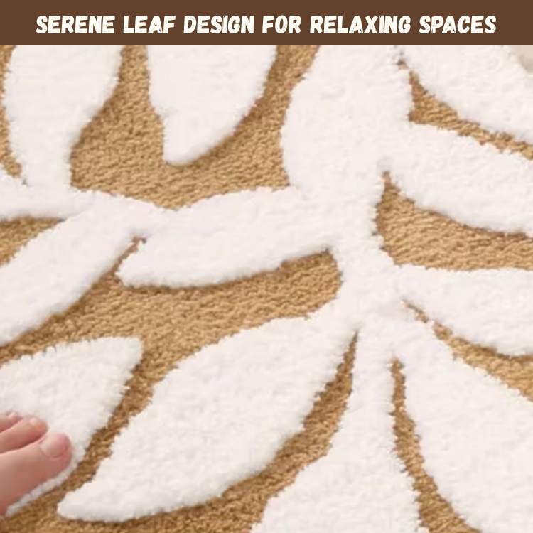 NatureSoft Ultra - Soft Leaf Pattern Bath Mat - Bath Mat - Wild Eye Vision