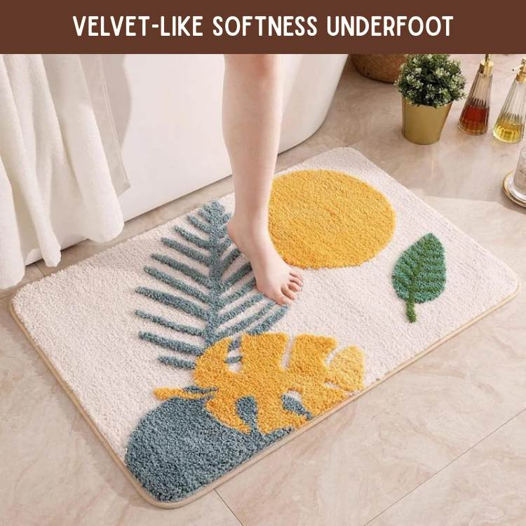 NatureTouch Floral Bath Rug - Bath Rug - Wild Eye Vision