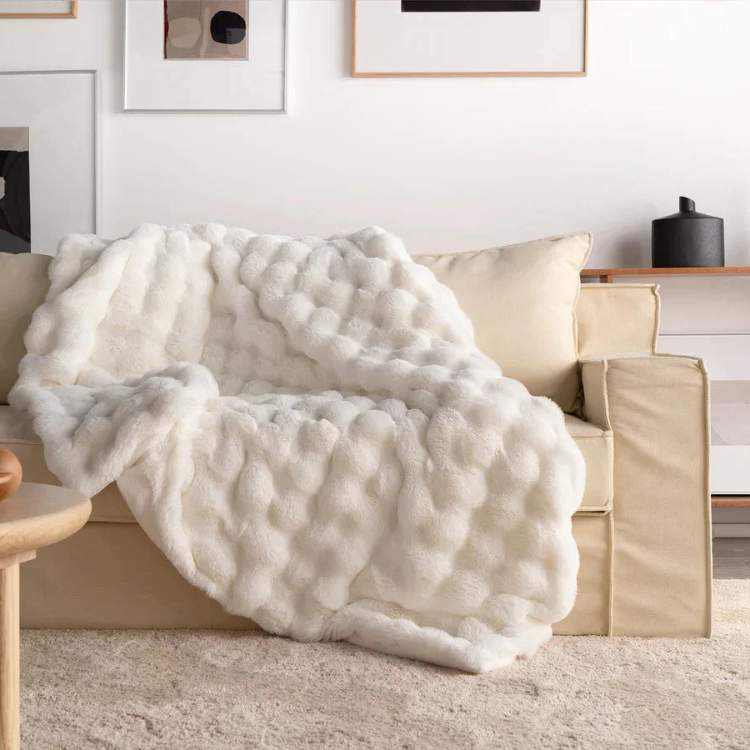 PlushHaven Faux Fur Weighted Blanket - Blanket - Wild Eye Vision