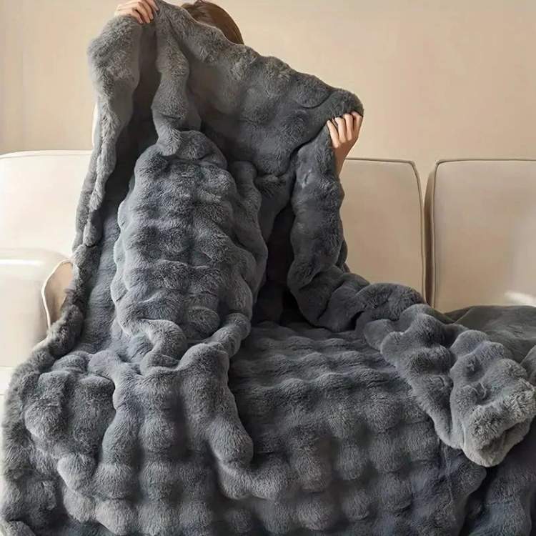 PlushHaven Faux Fur Weighted Blanket - Blanket - Wild Eye Vision