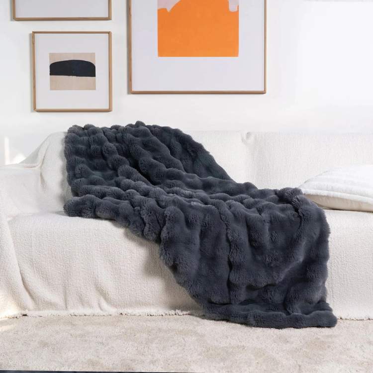 PlushHaven Faux Fur Weighted Blanket - Blanket - Wild Eye Vision