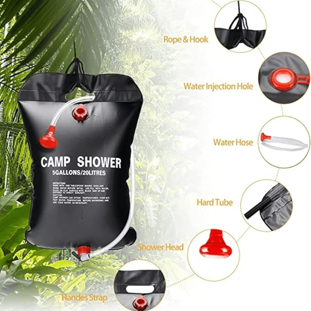 Portable Camp Shower 20L - Camp Shower - Wild Eye Vision