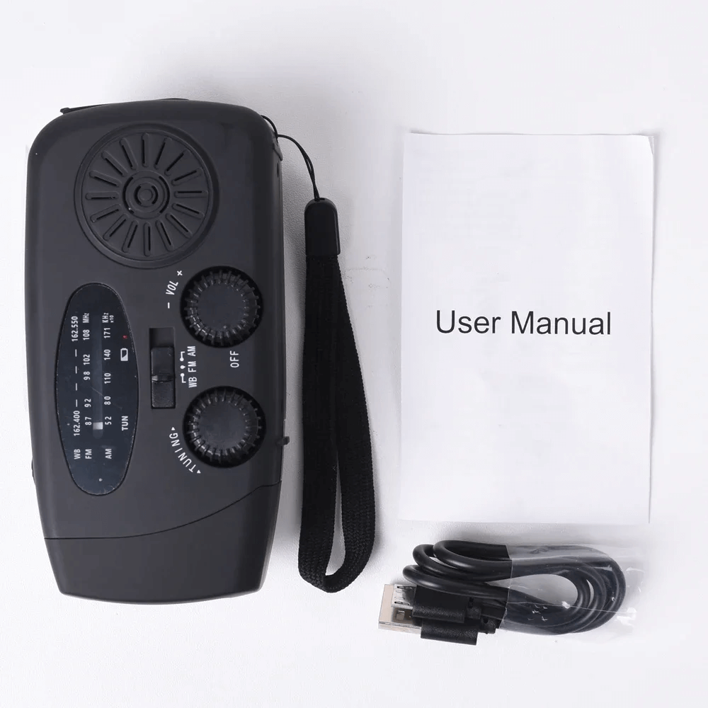 Portable Multi - Function Wind - Up Radio - Wind - Up Radio - Wild Eye Vision