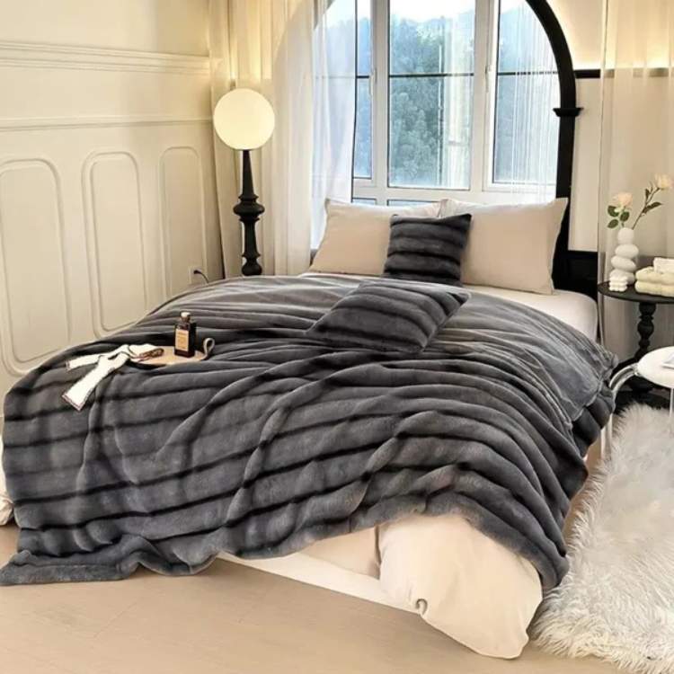 Premium Faux Rabbit Fur Throw Blanket - Throw Blanket - Wild Eye Vision