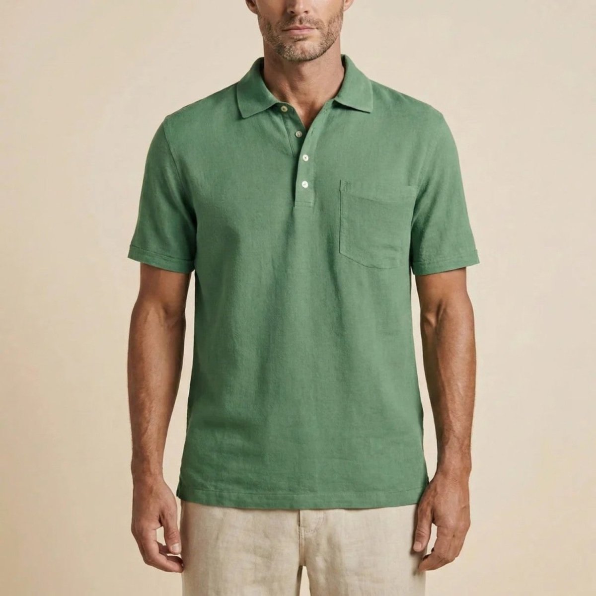 Premium Linen Polo for Men - Polo Shirts - Wild Eye Vision
