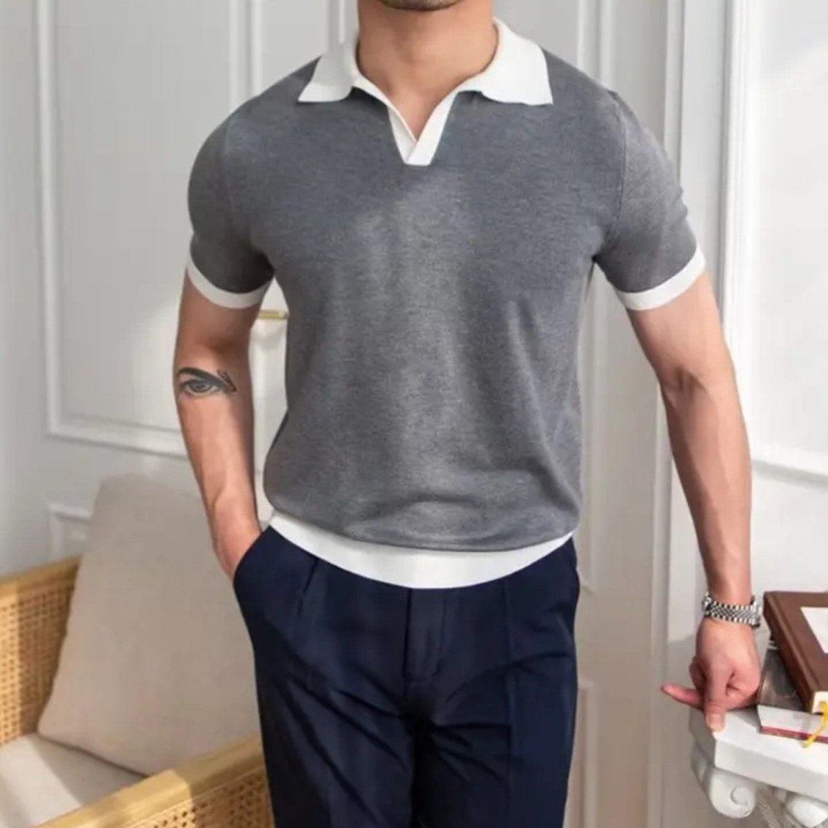 Regular Fit Knitted Polo Shirt - Polo Shirts - Wild Eye Vision