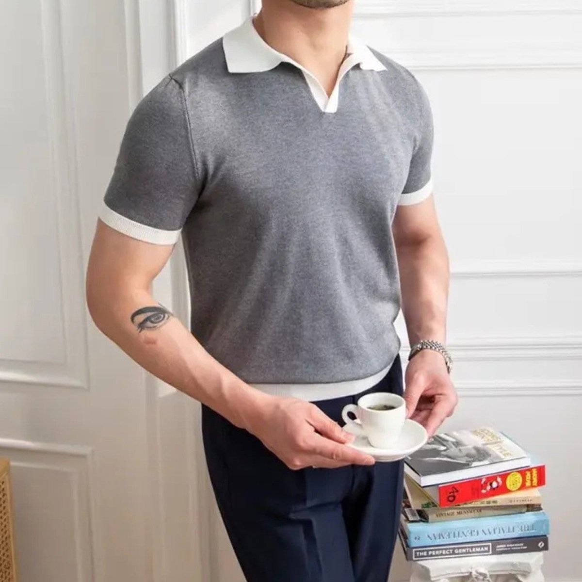 Regular Fit Knitted Polo Shirt - Polo Shirts - Wild Eye Vision