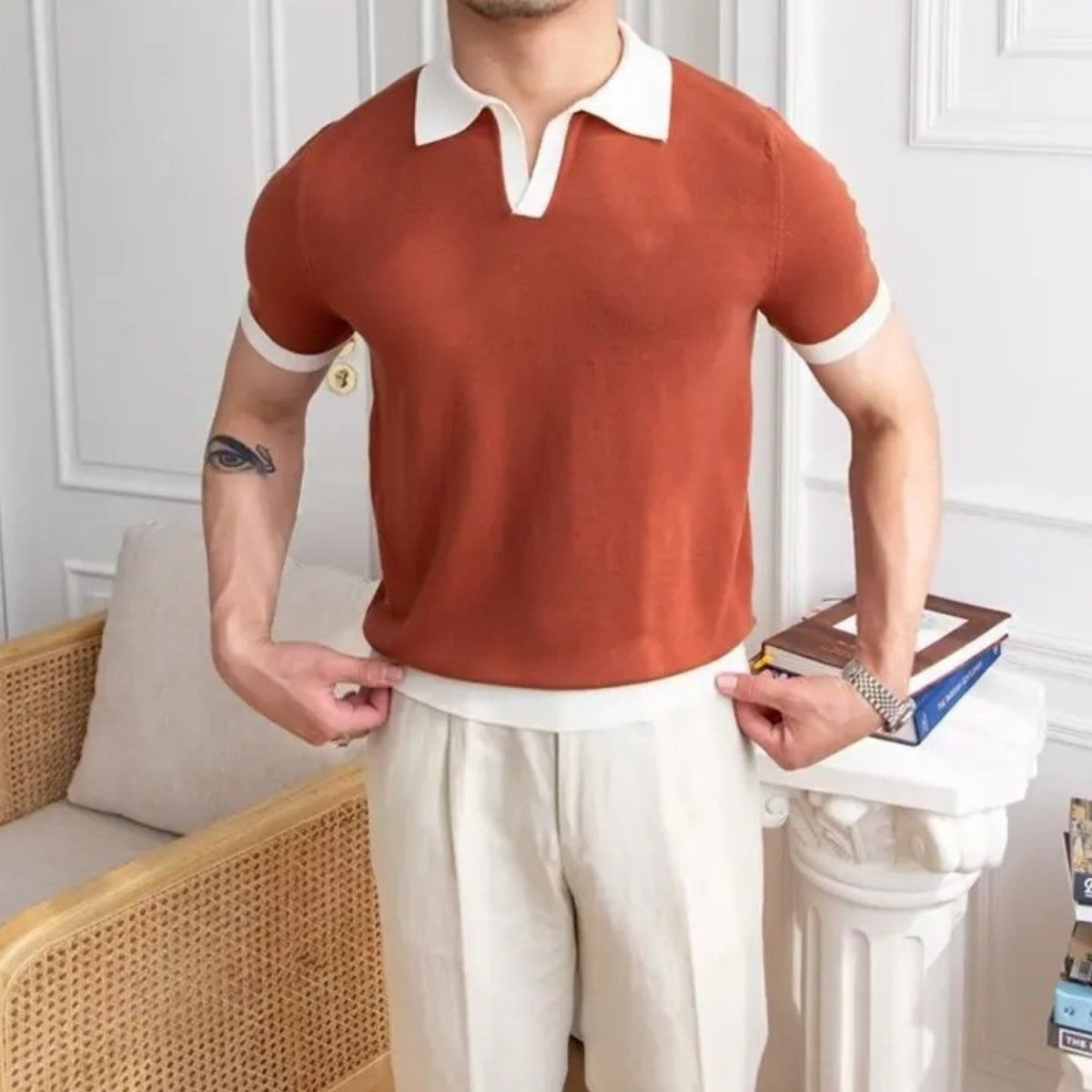 Regular Fit Knitted Polo Shirt - Polo Shirts - Wild Eye Vision