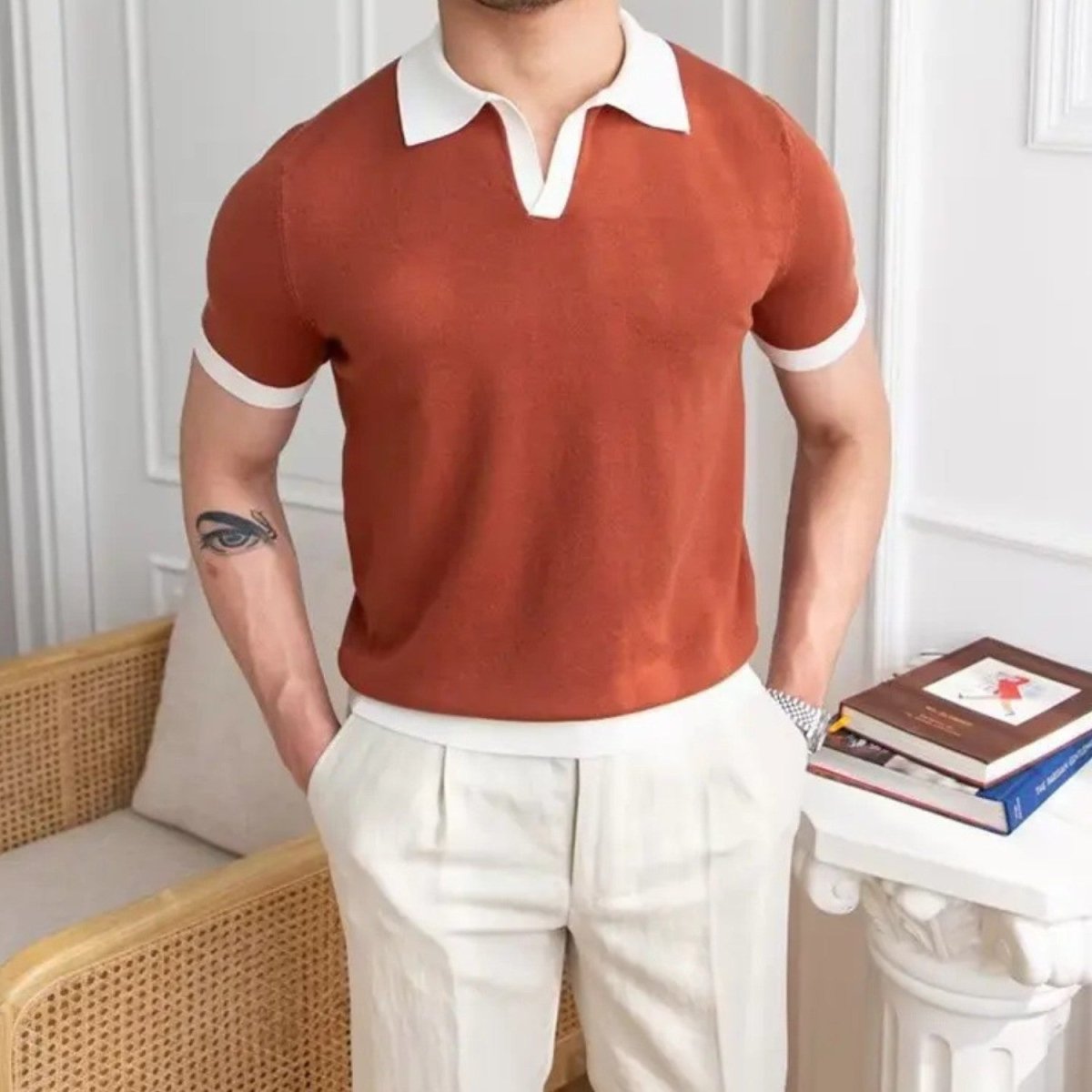 Regular Fit Knitted Polo Shirt - Polo Shirts - Wild Eye Vision