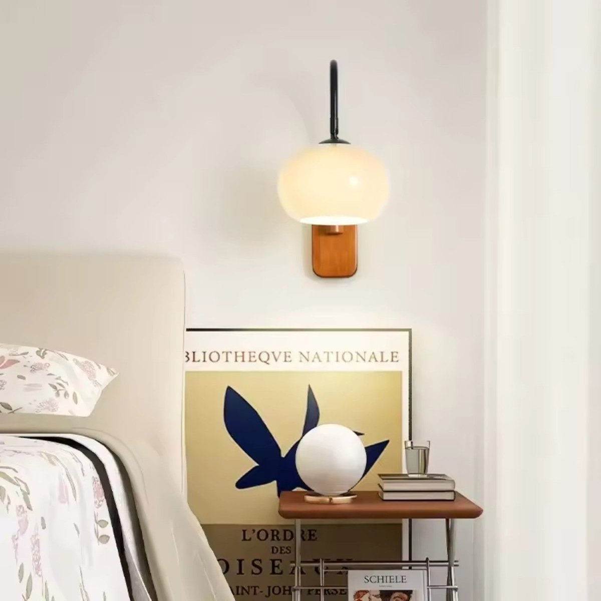 Rotatable Glass Wall Light Lamp - Bedside Lamp - Wild Eye Vision