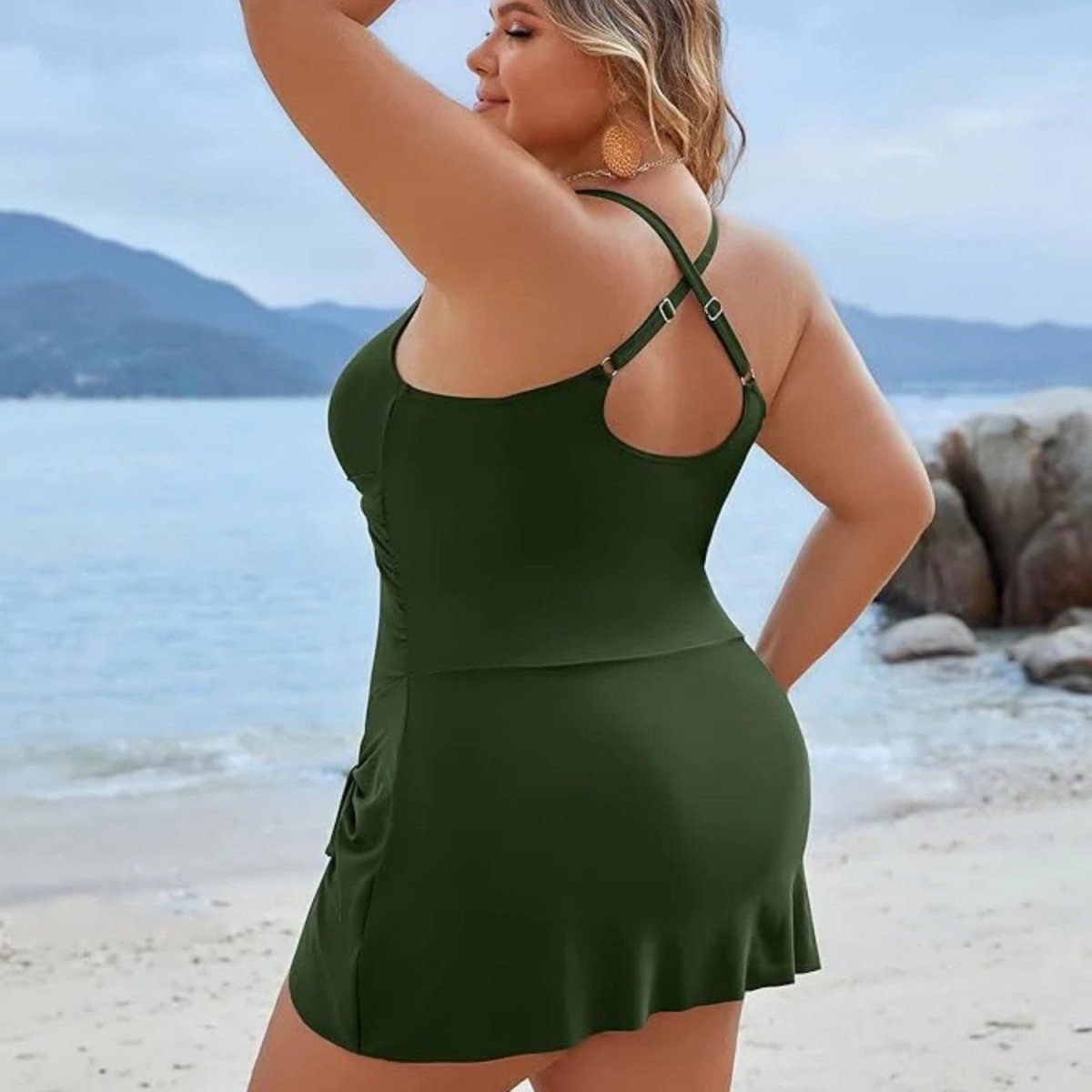 Ruched Tummy Control Swimsuit - Swimsuit - Wild Eye Vision