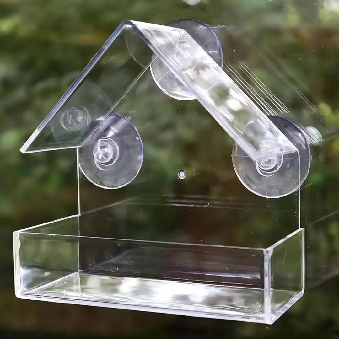SkyPerch – Clear Window Bird Feeder with Suction Mount - Bird Feeder - Wild Eye Vision