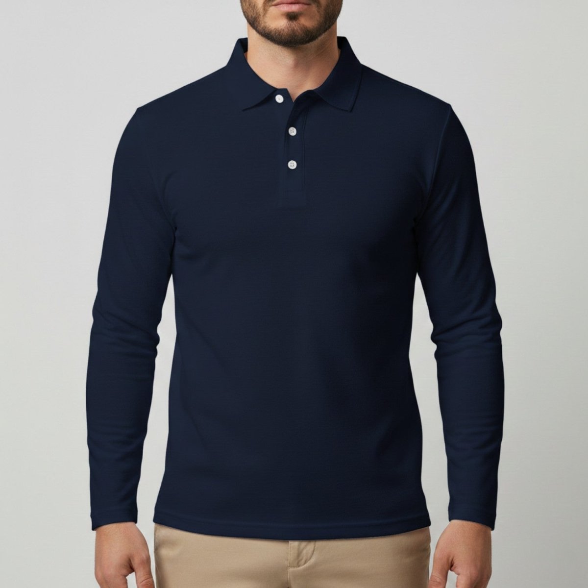 Slim Fit Long Sleeve Polo Shirt - Polo Shirts - Wild Eye Vision
