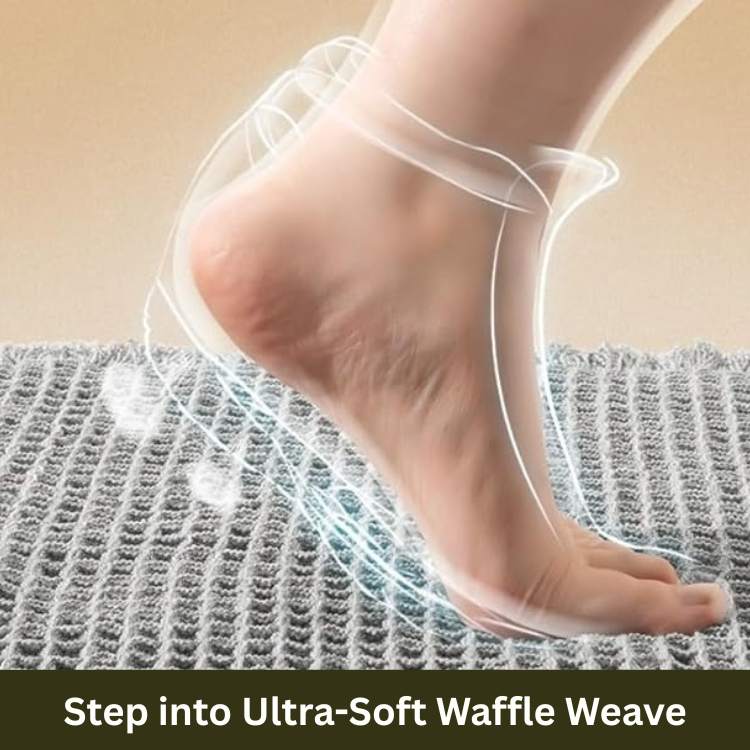 SoakFree Waffle Bath Mat - Bath Mat - Wild Eye Vision