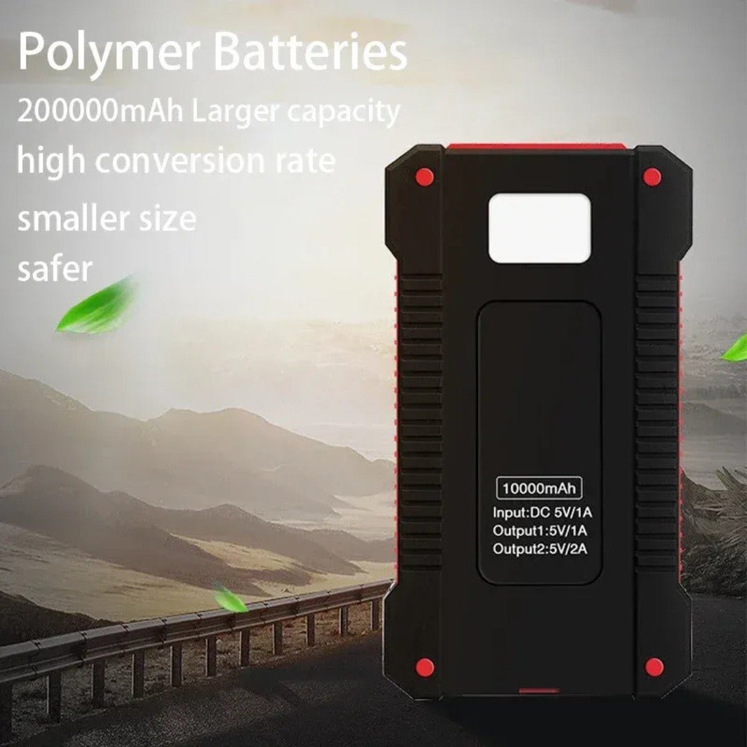 SolMate – 20,000mAh Solar Power Bank with Dual USB & LED Light - Solar Power Bank - Wild Eye Vision