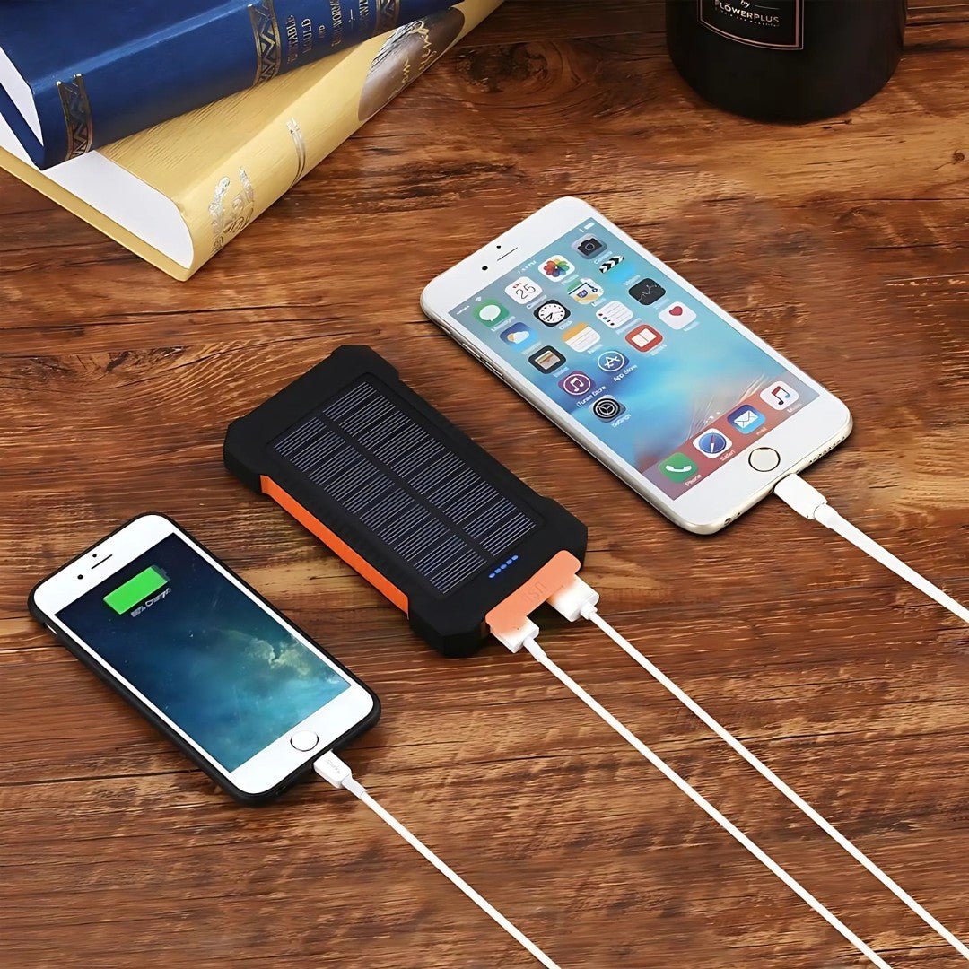 SolMate – 20,000mAh Solar Power Bank with Dual USB & LED Light - Solar Power Bank - Wild Eye Vision