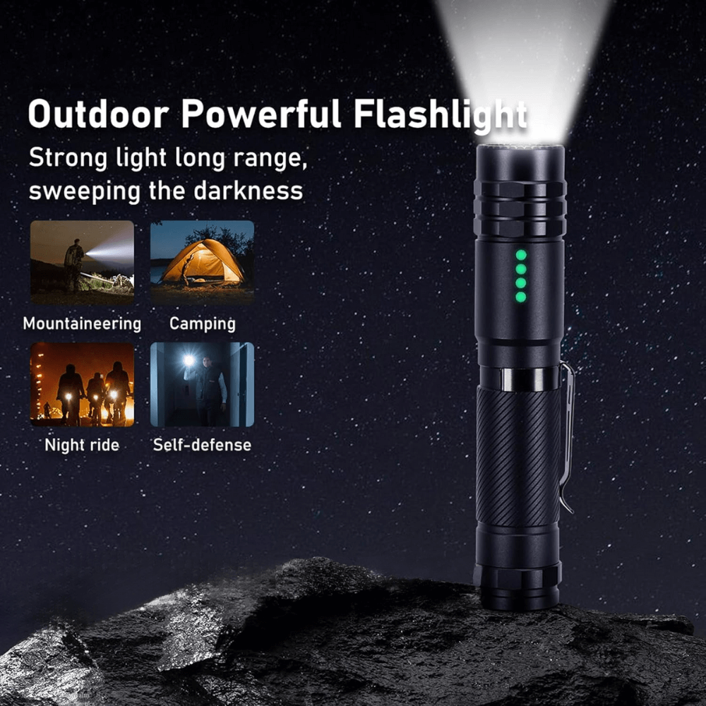 Tactical Pocket Flashlight 2000LM - Pocket Flashlight - Wild Eye Vision