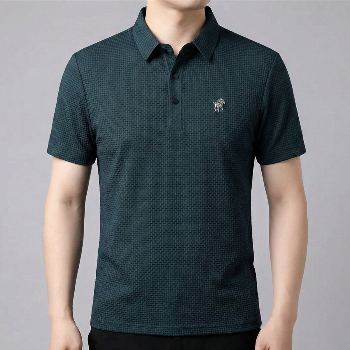 Textured Slim Fit Polo Shirt - Polo Shirts - Wild Eye Vision
