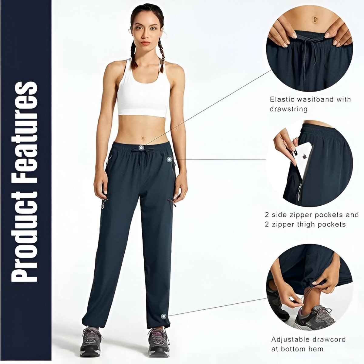 TrailEase Lightweight Trousers - Hiking Trousers - Wild Eye Vision